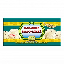 Мороженое Вологодский Пломбир сливочное с крошкой из молочного шоколада 250 г