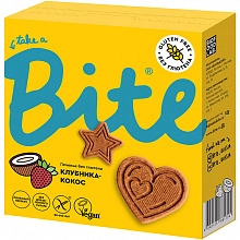 Печенье Bite Клубника-кокос 115 г