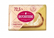 Масло Вкуснотеево сливочное Крестьянское 72.5% 180 г