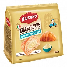 Круассаны-мини Яшкино со сливочным кремом 180 г