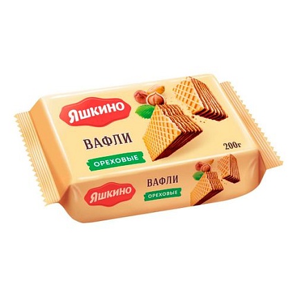 Вафли Яшкино Ореховые 200 г
