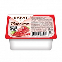 Творожок Карат Клубника 9% 100 г