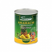 Ананасы Барко кусочки 580 мл