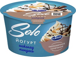 Йогурт Экомилк Соло Шоколад-Миндаль 4.2% 130 г