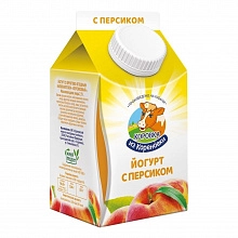 Йогурт Коровка из Кореновки Персиковый 2,1% 450 г