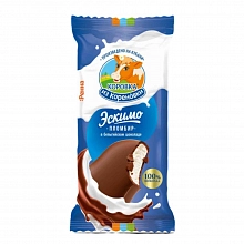 Мороженое Коровка из Кореновки Пломбир ванильный в молочном бельгийском шоколаде эскимо 70 г