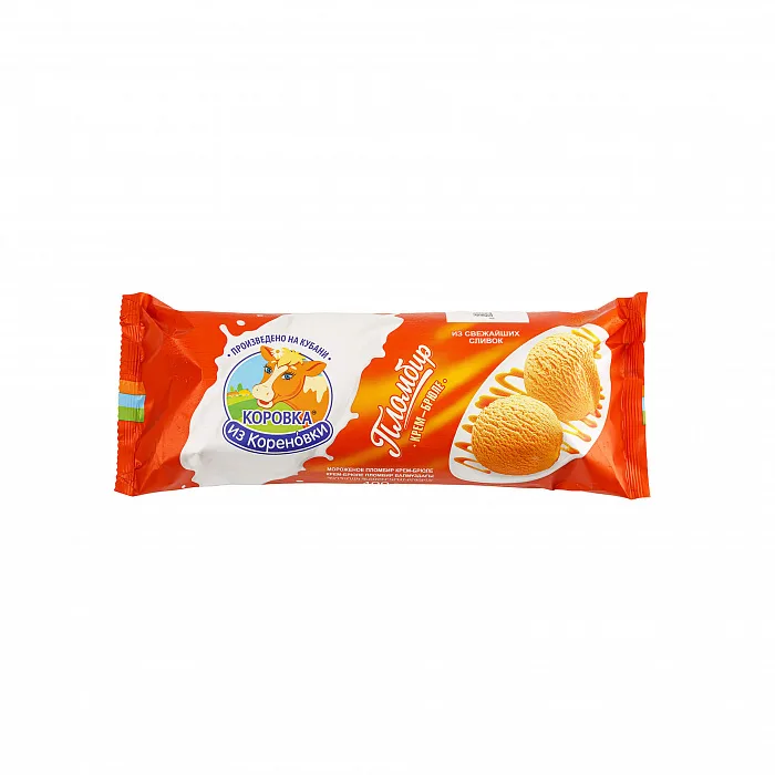 Мороженое Коровка из Кореновки пломбир крем-брюле 400 г