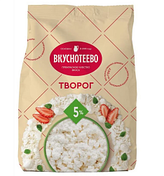 Творог Вкуснотеево 5% стабилобэг 450 г