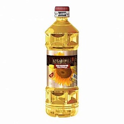 Масло Кубаночка подсолнечное рафинированное 1 л