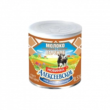 Молоко Алексеевское сгущенное вареное с сахаром 360 г