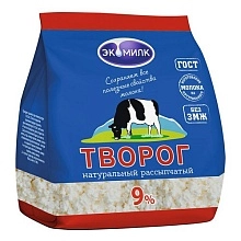 Творог Экомилк рассыпчатый 9% 350 г