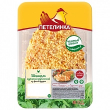 Шницель куриный Петелинка рубленый из филе грудки охлажденный 300 г