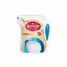 Сливки Вкуснотеево ультрапастеризованные 10% 125 г