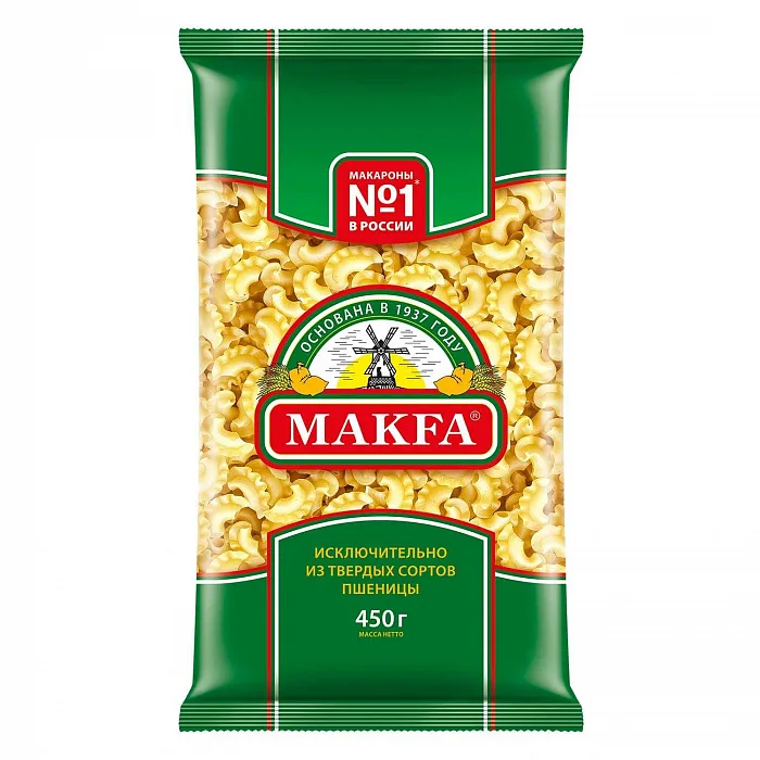 Макаронные изделия Макфа Петушиные Гребешки 400 г