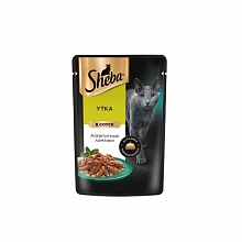 Корм влажный Шеба для кошек Натуральная Коллекция с уткой и добавлением яблок 75 г