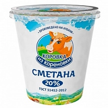 Сметана Коровка из Кореновки 20% 300 г