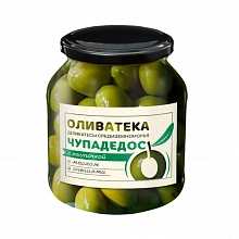 Оливки Оливатека Чупадедос пряные в рассоле с маслом 340 г