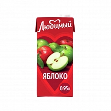 Нектар Любимый яблоко 950 мл