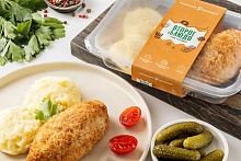 Котлета рыбная жареная с картофельным пюре замороженная 200 г