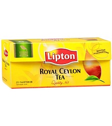 Чай черный Липтон, в пакетах 25*2 гр