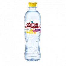 Вода Святой Источник питьевая негазированная со вкусом лимона 500 мл