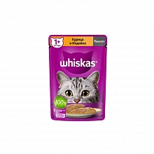 Корм влажный Вискас для кошек Паштет с курицей и индейкой 75 г