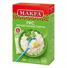 Крупа Макфа рис длинозерный пропаренный 6 пакетов 400 г
