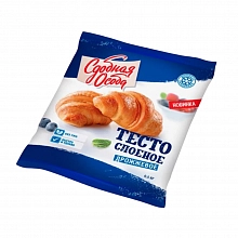 Тесто Черёмушки слоеное дрожжевое замороженное 500 г