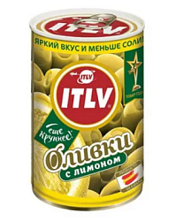 Оливки ITLV фаршированные лимоном 300 г