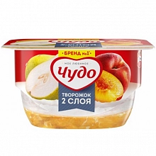 Творожок Чудо Персик и Груша 4.2% 100 г
