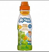 Напиток Агуша Вода и сок детский Яблоко-виноград 300 мл