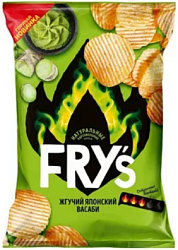 Чипсы FRY'S из натурального картофеля рифленые вкус Жгучий васаби 70 г