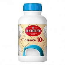 Сливки Вкуснотеево питьевые ультрапастеризованные 10% 450 г