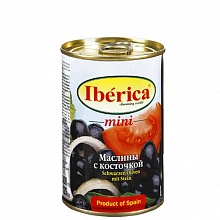 Маслины Иберика мини с косточкой 300 г