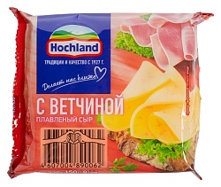 Сыр Hochland плавленый тост с ветчиной 150 г