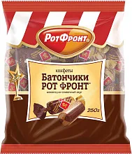 Конфеты Рот Фронт батончики шоколадно-сливочный вкус 250 г