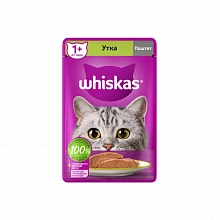 Корм Вискас для кошек паштет с уткой 75 г