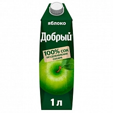 Сок Добрый Яблочный 1 л