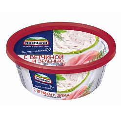 Сыр Хохланд твороженный с ветчиной и зеленью 140 г