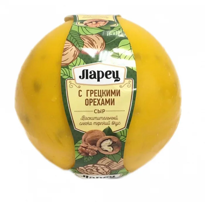 Сыр Ларец с орехами 50% полутвердый
