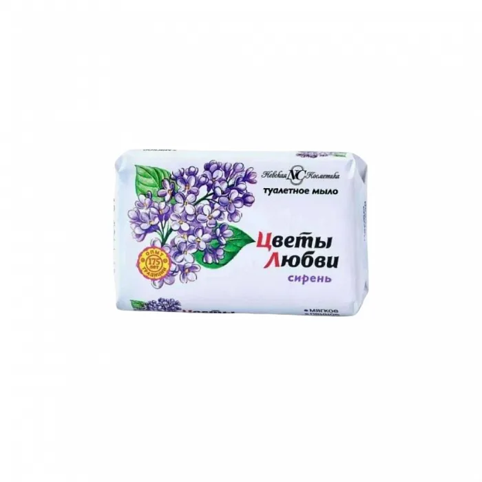Мыло Невская Косметика туалетное Цветы любви Сирень 90 г
