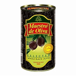 Маслины МAESTRO DE OLIVA отборные с косточками 360 г