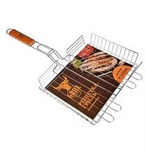 Решетка ГрильБум гриль для мяса хром. с регулируемой высотой 27*32*6 см