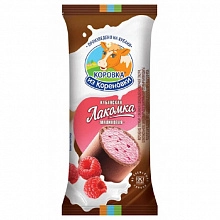 Мороженое Коровка из Кореновки Пломбир Кубанская Лакомка с Малиной 90 г