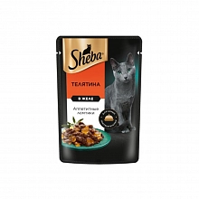 Корм влажный Шеба для кошек ломтики в желе с телятиной 75 г