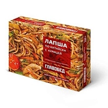 Лапша по-китайски с курицей ГлавОбед замороженная 300 г