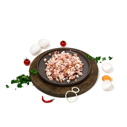 Грудинка сырокопченая нарезка 250 г