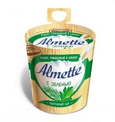Сыр с зеленью 150 гр Альметте