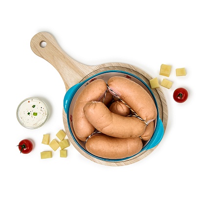 Сардельки с сыром