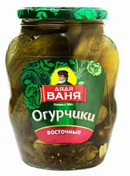 Огурчики Дядя Ваня маринованные Восточные 680 мл
